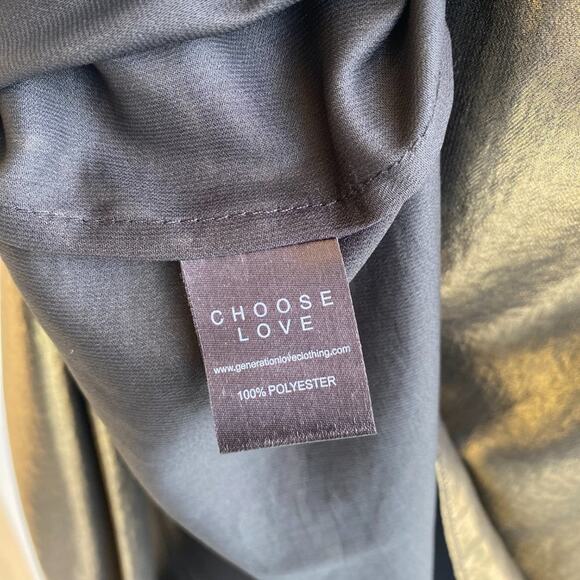 Gold sz M Generation Love NYC top - Picture 9 of 9